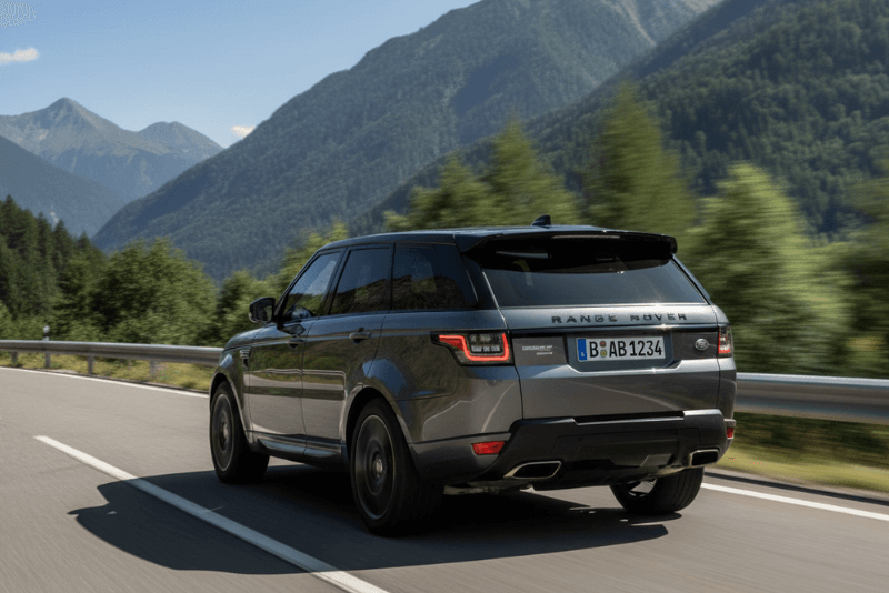 Landrover mit Rückleuchten